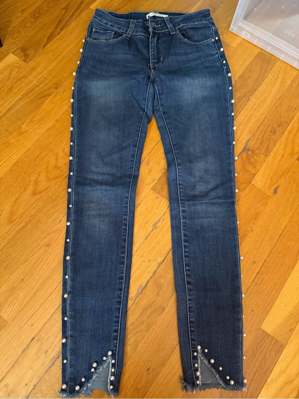 Redial beautiful Blue Pearl-Embellished Women’s Jeans pants sm/36